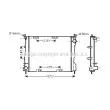 Radiateur, refroidissement du moteur AVA QUALITY COOLING [RT2371]