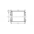 AVA QUALITY COOLING RT2399 - Radiateur, refroidissement du moteur
