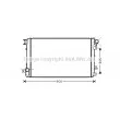AVA QUALITY COOLING RT2408 - Radiateur, refroidissement du moteur