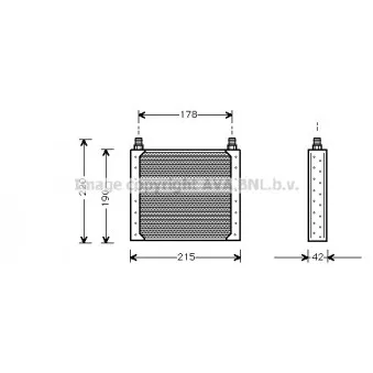 Radiateur d'huile AVA QUALITY COOLING OEM 7701203213