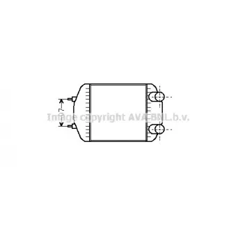 Intercooler, échangeur AVA QUALITY COOLING OEM 7700766344
