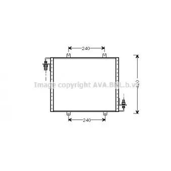 Condenseur, climatisation AVA QUALITY COOLING RT5175
