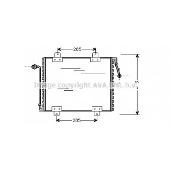 Condenseur, climatisation AVA QUALITY COOLING RT5180