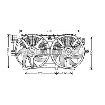 AVA QUALITY COOLING RT7530 - Ventilateur, refroidissement du moteur