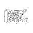Ventilateur, refroidissement du moteur AVA QUALITY COOLING [RT7545]