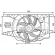 Ventilateur, refroidissement du moteur AVA QUALITY COOLING [RT7546]