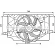 Ventilateur, refroidissement du moteur AVA QUALITY COOLING [RT7547]