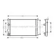 Radiateur, refroidissement du moteur AVA QUALITY COOLING [RTA2321]