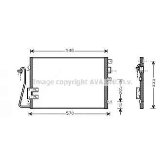 AVA QUALITY COOLING RTA5376 - Condenseur, climatisation