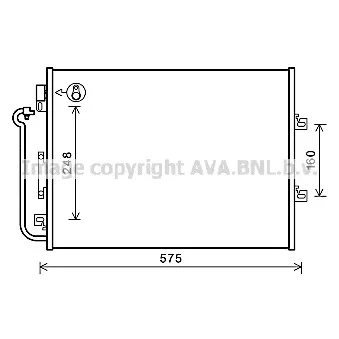 Condenseur, climatisation AVA QUALITY COOLING OEM RN306C001