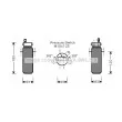 AVA QUALITY COOLING RTD337 - Filtre déshydratant, climatisation