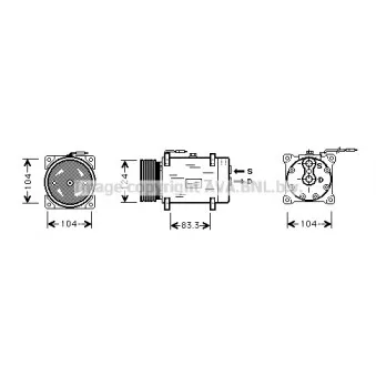 AVA QUALITY COOLING RTK244 - Compresseur, climatisation