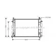 AVA QUALITY COOLING SB2028 - Radiateur, refroidissement du moteur