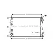 AVA QUALITY COOLING SB2077 - Radiateur, refroidissement du moteur