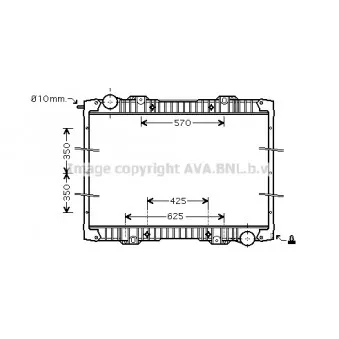 Radiateur, refroidissement du moteur AVA QUALITY COOLING OEM 0570485
