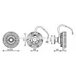Embrayage, ventilateur de radiateur AVA QUALITY COOLING [SCC029]