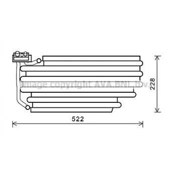 Evaporateur climatisation AVA QUALITY COOLING SCV030