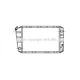 Radiateur, refroidissement du moteur AVA QUALITY COOLING SU2002