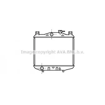 Radiateur, refroidissement du moteur AVA QUALITY COOLING SU2007