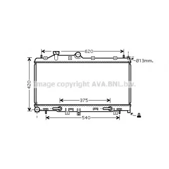 AVA QUALITY COOLING SU2076 - Radiateur, refroidissement du moteur