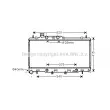 Radiateur, refroidissement du moteur AVA QUALITY COOLING [SU2106]