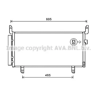 Condenseur, climatisation AVA QUALITY COOLING OEM 73210SG000