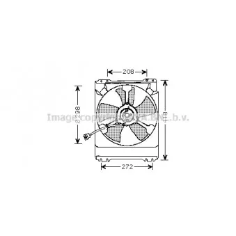 Ventilateur, refroidissement du moteur AVA QUALITY COOLING SU7501