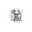 Ventilateur, refroidissement du moteur AVA QUALITY COOLING [SU7509]
