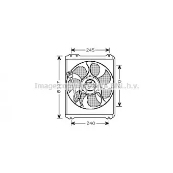 Ventilateur, refroidissement du moteur AVA QUALITY COOLING OEM 73313AC000