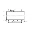 Radiateur, refroidissement du moteur AVA QUALITY COOLING [SUA2052]