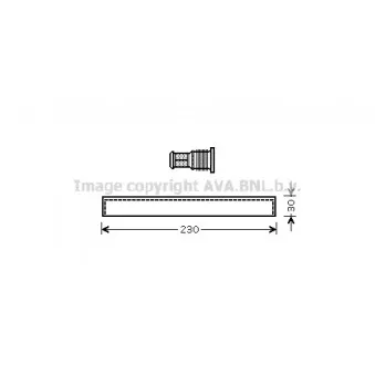 Filtre déshydratant, climatisation AVA QUALITY COOLING SUD074