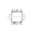 Radiateur, refroidissement du moteur AVA QUALITY COOLING [SZ2014]