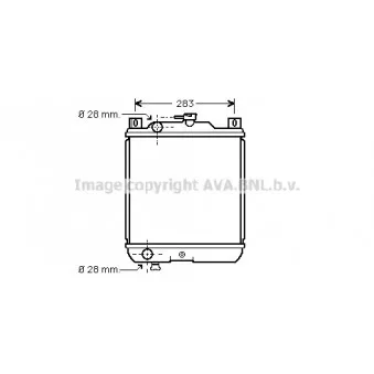 Radiateur, refroidissement du moteur AVA QUALITY COOLING SZ2020