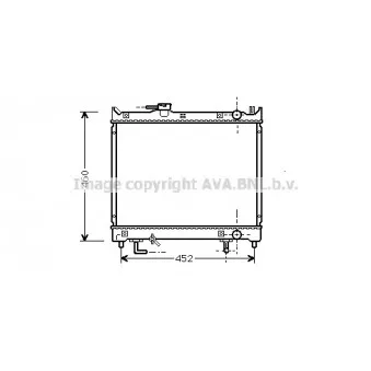 Radiateur, refroidissement du moteur AVA QUALITY COOLING SZ2045