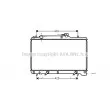 Radiateur, refroidissement du moteur AVA QUALITY COOLING [SZ2049]