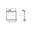 Radiateur, refroidissement du moteur AVA QUALITY COOLING [SZ2091]