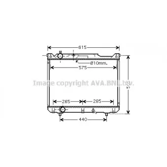 AVA QUALITY COOLING SZ2099 - Radiateur, refroidissement du moteur