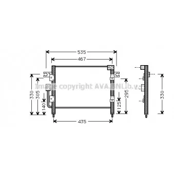 Condenseur, climatisation AVA QUALITY COOLING SZ5040