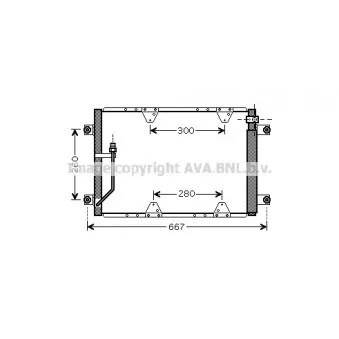 AVA QUALITY COOLING SZ5107 - Condenseur, climatisation