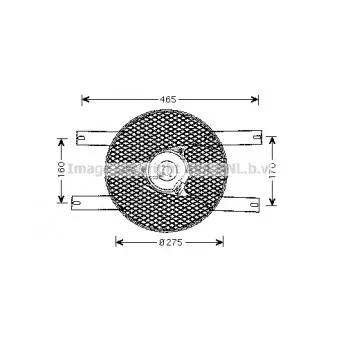 Ventilateur, refroidissement du moteur AVA QUALITY COOLING SZ7507