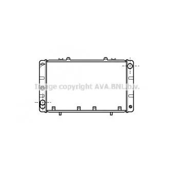 Radiateur, refroidissement du moteur AVA QUALITY COOLING TO2011