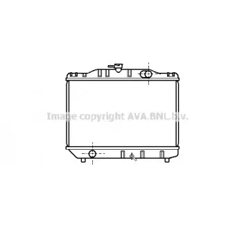 Radiateur, refroidissement du moteur AVA QUALITY COOLING TO2026