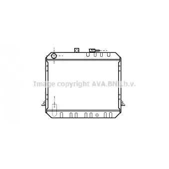 Radiateur, refroidissement du moteur AVA QUALITY COOLING TO2114