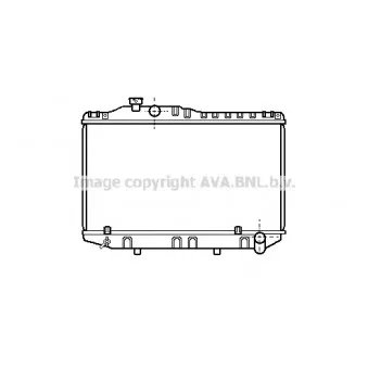 Radiateur, refroidissement du moteur AVA QUALITY COOLING TO2120
