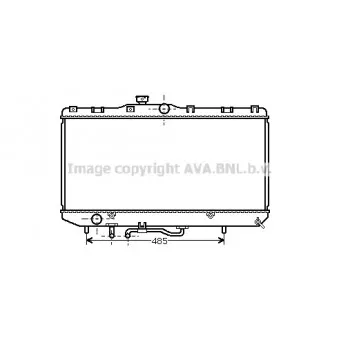 Radiateur, refroidissement du moteur AVA QUALITY COOLING OEM 1640016340