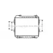 AVA QUALITY COOLING TO2165 - Radiateur, refroidissement du moteur