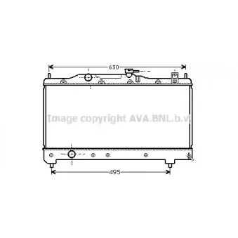 Radiateur, refroidissement du moteur AVA QUALITY COOLING OEM 1640302310