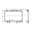 AVA QUALITY COOLING TO2255 - Radiateur, refroidissement du moteur