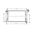 AVA QUALITY COOLING TO2289 - Radiateur, refroidissement du moteur