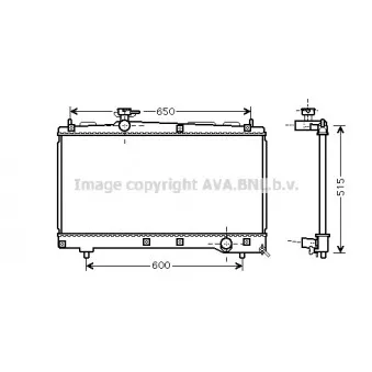 AVA QUALITY COOLING TO2331 - Radiateur, refroidissement du moteur